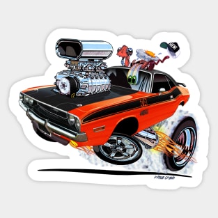 Vince Crain High Octane 1970 Dodge Challenger Sticker